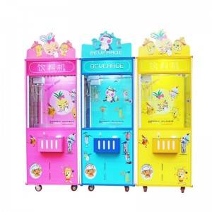 Custom made coin operated claw drinks game machine vending  juice machine