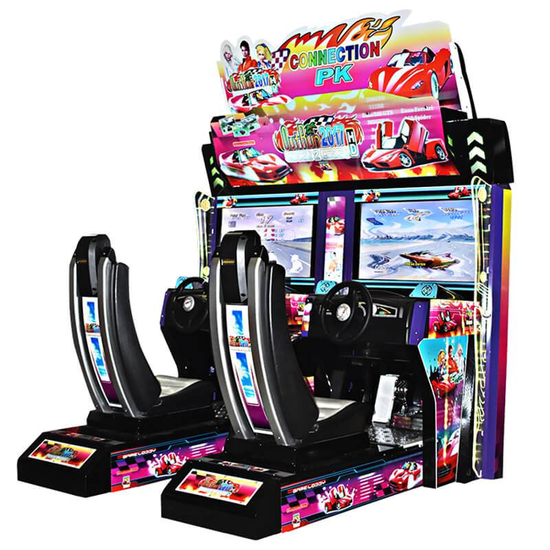 China Coin Operated 32 inch Outrun Driving Simulator Arcade Games Machine for 2 players factory and suppliers | Meiyi Featured Image