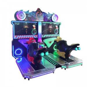 Amusement Park Coin Operated Simulator FF Motorbike Racing Game Machine for 2 players