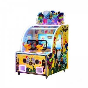 Coin operated games 32 inch video shooting ball game machine for 2 players
