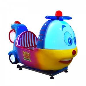 NEW ARRIVAL coin operated cute plane 3D kiddie ride with shooting plane game machine