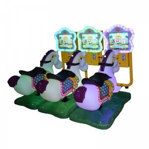 Coin Operated 3d Horse Kiddie Ride Video Games Swing Machine