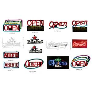 Abierto open sign red letter and green border-MYI008