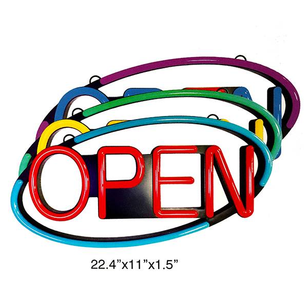 Acrylic LED neon open sign with ellipse -MYI003 Featured Image