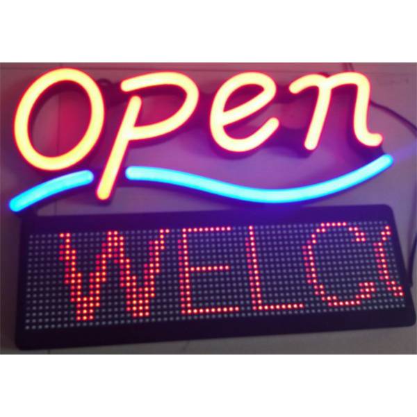 Acrylic LED neon open sign with scrolling screen-MYI007 Featured Image