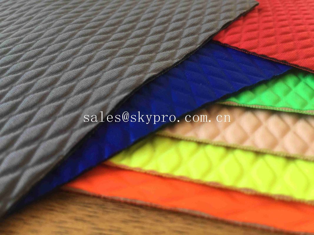 Double Sided Laminated Neoprene Fabric Roll Colorful Various Shape SCR Neoprene Rubber