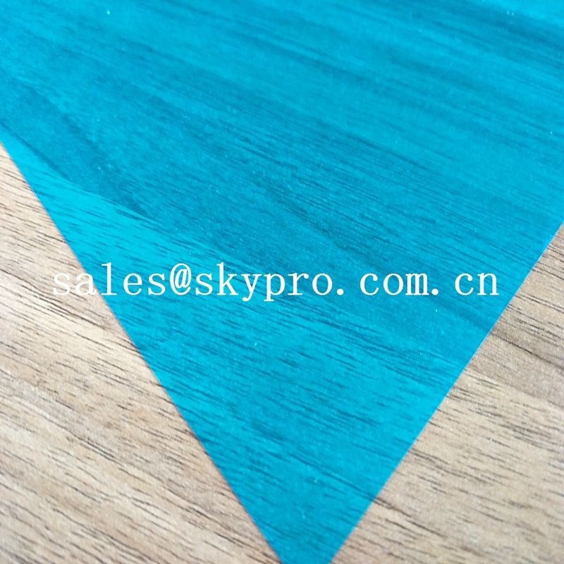 High Density PVC Plastic Sheet Transparent Blue Soft Super Thin Flexible