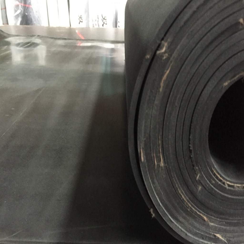 SBR NBR 2mm thick black 1ply-3ply layer nylon cloth EP fabric insertion rubber sheet
