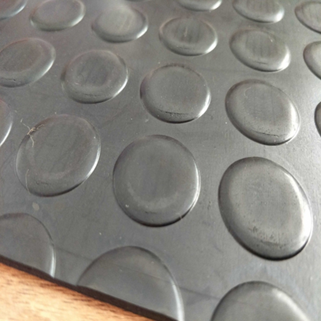 Anti-Slip Solid Round Button Rubber Flooring Mats Manufacturer Industrial Sheet