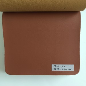 Raw Synthetic Material PU Leather Embossed Logo for Garment Sofa Faux Rexine