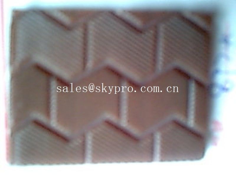 High abrasion resistant natural rubber shoe sole sheet , embossed on bottom
