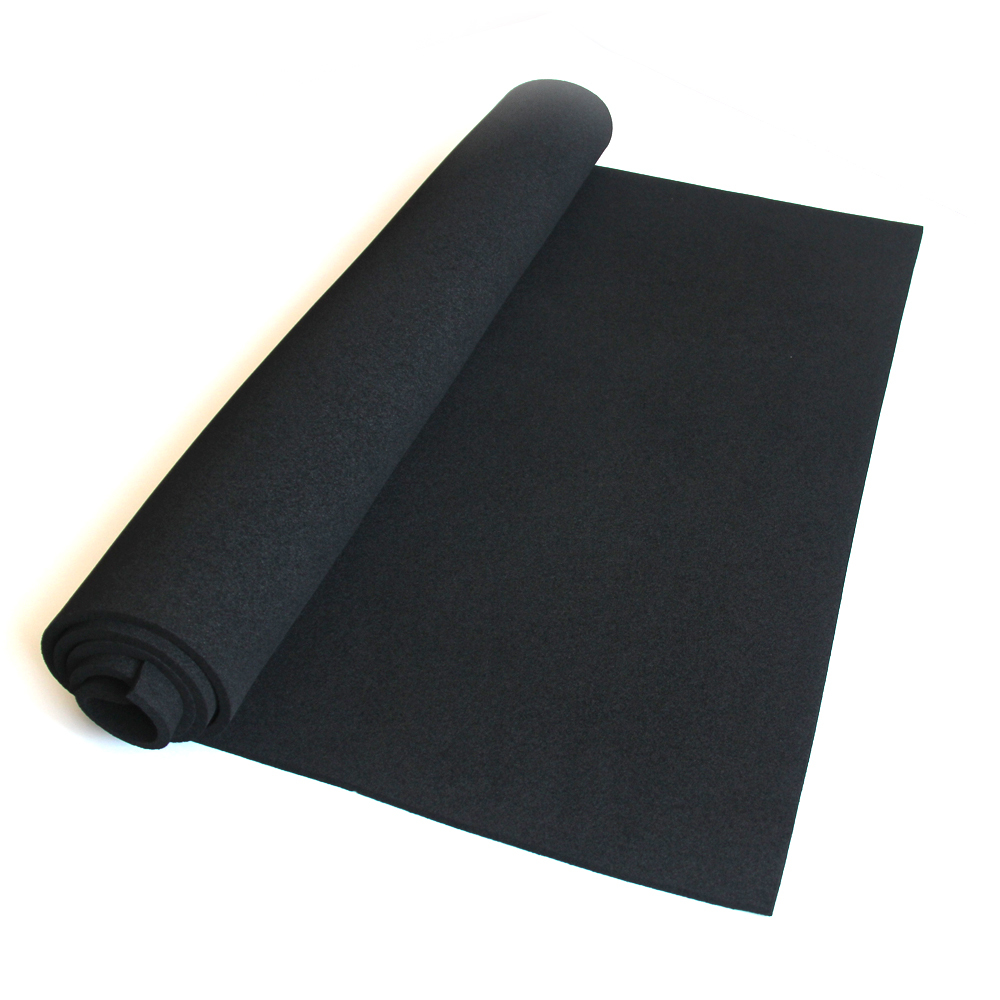 Hot sale black waterproof shock absorber sponge rubber sheet mat roll