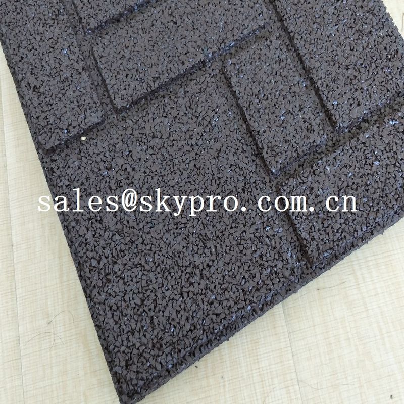 Crossfit safety insulation gym Interlocking flooring mat rubber tile for outdoor playground or indoor gym