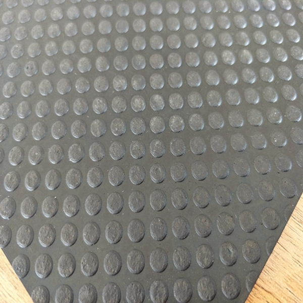 Heavy Duty Anti-slip Mat Grooved Little Round Dot Coin Pattern SBR Rubber Sheet Flooring Rolls