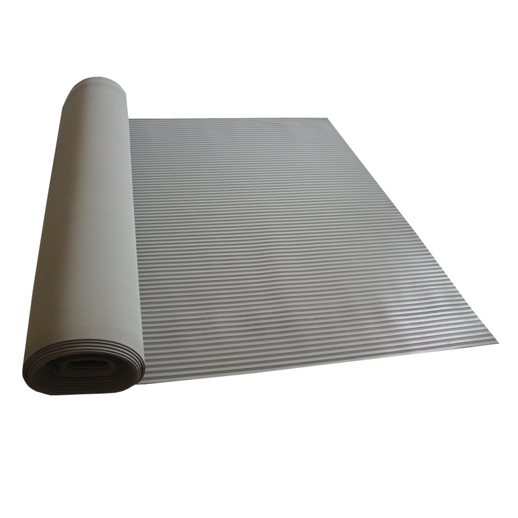 Anti Slip Fine Thin Narrow Ribbed Corrugated Rubber Sheet/Mat/Flooring Roll