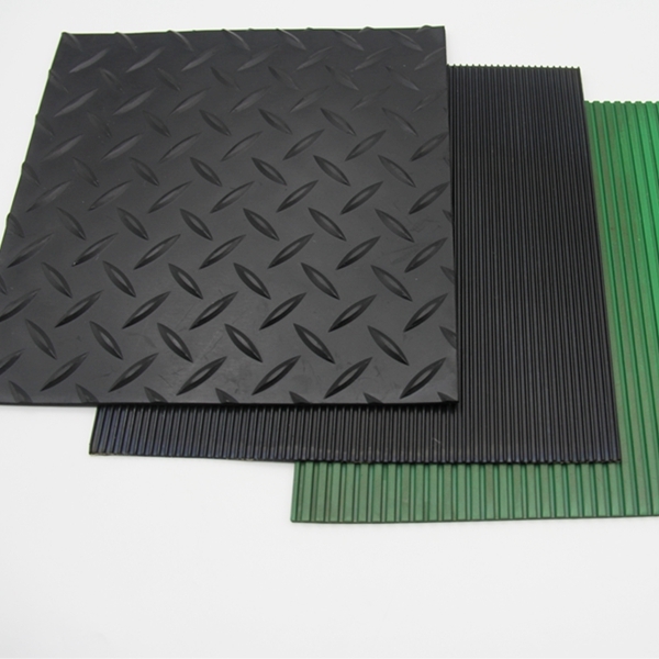 Customized size embossed black mat SBR/CR/NBR rubber sheet for gasket