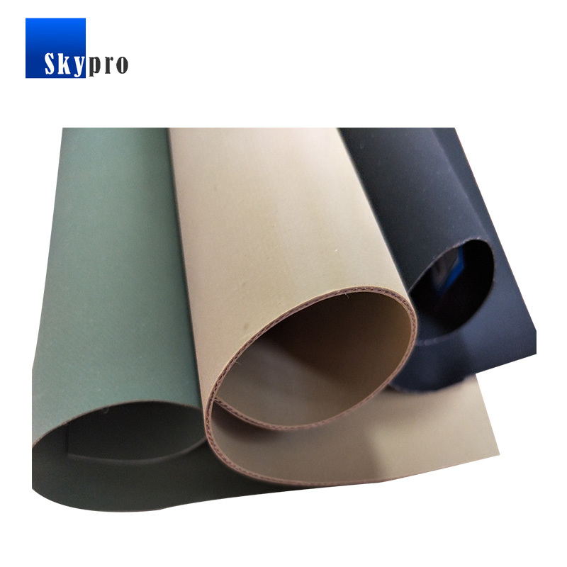 Colored glossy rubberized cloth waterproof durable hypalon coated textile fabric for industry boat