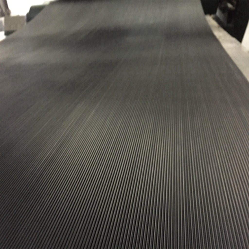 Fine ribbed rubber sheet/mat, used for flooring and non-slip