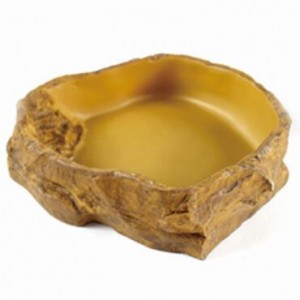 Square resin bowl with ramp L