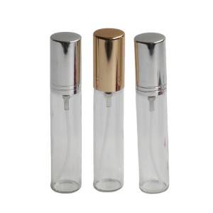 9ml glass test tube bottles with aluminum sprayer and lid