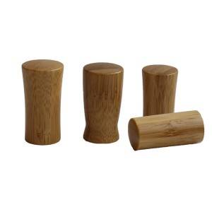 Bamboo wooden cap for nail polish bottles