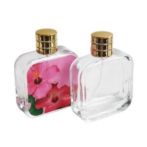 Manufacturer supply empty 100ml customized design spray glass perfume bottle