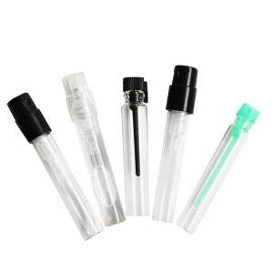 1ml, 2ml perfume test used spray glass small bottles