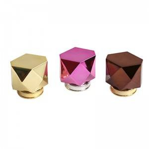 Different various colorful pattern empty glass perfume bottle caps for cosmetic