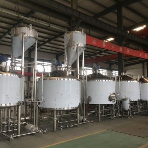 8000L four vessel brewhouse: mash, lauter tank, kettle, Whirlpool, Cooking tank(optional)