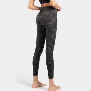 Hot Sale Gym Pants Camo Tights Yoga Women High Waist Leggings Customized