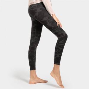 Hot Sale Gym Pants Camo Tights Yoga Women High Waist Leggings Customized