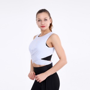 New style fitness women tank tops quick dry gym active wear breathing yoga wear