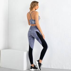 Yoga Set Workout Fitness Clothing Running Leggings Set High Quality Womens Sports Bra Sets