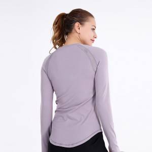 Women’s Yoga Gym Sports Top Compression Workout Athletic Long Sleeve Shirt