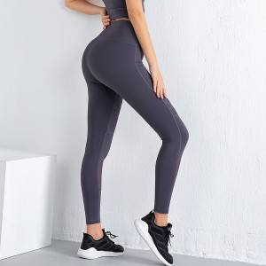 Yoga pants gym workout anti-cellulite high waisted compression mesh leggings for women