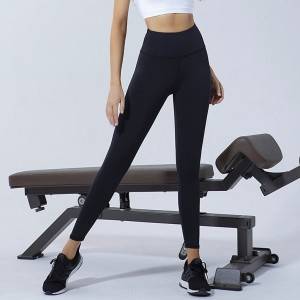 High Waisted Workout Nylon Spandex Leggings Sports Woman Yoga Pants Activewear High Waist Leggings Gym Leggins