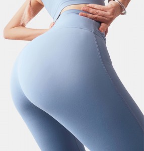 Women No Front T Line High Waist Yoga Pants Butt Lift Fitness Yoga Gym leggings