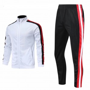 Men 95% Polyester 5% Spandex Made Sportswear Training and Workout Tracksuit