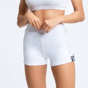 Women sports yoga fashion anti cellulite sportswear custom fitness gym shorts