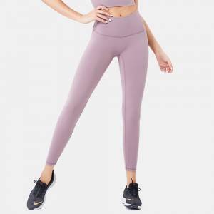 Fashion women girls nude without embarrassment line fitness gym yoga pants leggings