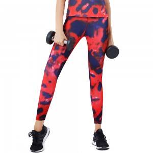 Women fitness high quality sublimation printing butt lift yoga gym tight pants
