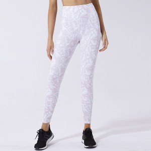 Work out highwaist athletic wholesale printed anti cellulite tights woman leggings