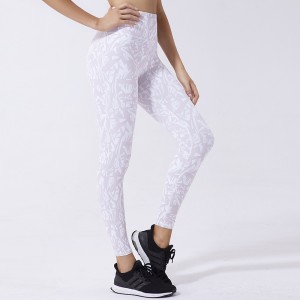 Work out highwaist athletic wholesale printed anti cellulite tights woman leggings