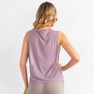 2021 new spring color women’s mesh yoga tops ladies breathable running yoga vest