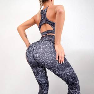 2021 Custom Logo Sublimation Print Gym Wear Fitness Women Clothing Yoga Sets