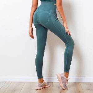 Fashion Ladies Crossed High Waisted Tight Sport Workout Yoga Pants Fitness Leggings