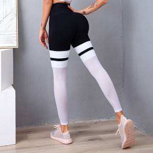2020 Women Mesh Splice Sports GYM Tights Pants Butt Lift High Waist Leggings