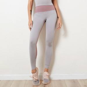 New Style High Waist Active Wear Women Patchwork Workout Sport Leggings Yoga Pants