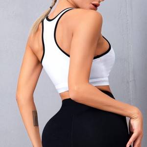 Fashion Women Top Fitness Racerback High Impact Active Gym Yoga Sport Bra