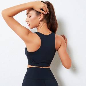 Gym Clothing Women Custom Plus Size Yoga Stripe Bra Sports Bra Wholesales